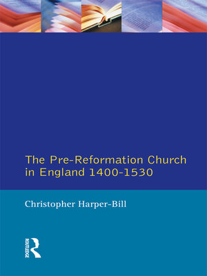 cover image of The Pre-Reformation Church in England 1400-1530